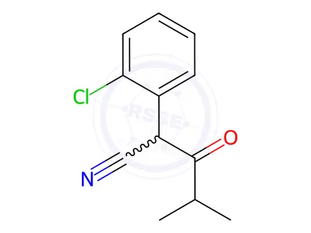 Chemical structure of 2-(2-Chlorophenyl)-4-methyl-3-oxopentanenitrile