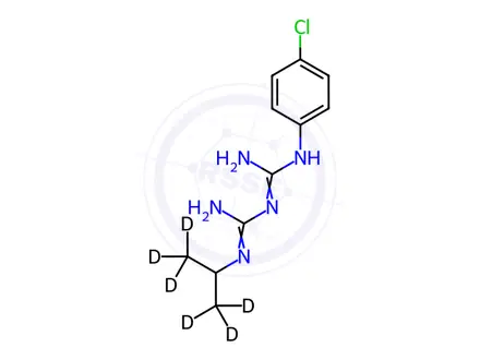 Chemical structure of Proguanil D6