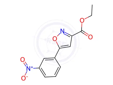 Chemical structure of Ethyl 5-(3-Nitrophenyl)isoxazole-3-carboxylate
