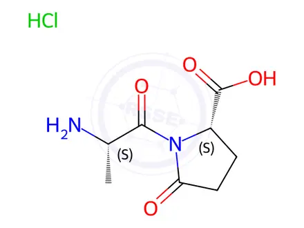 Chemical structure of Alanyl Glutamine Impurity 8 (HCl Salt)