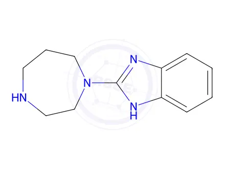 Chemical structure of 2-(1,4-diazepan-1-yl)-1H-1,3-benzodiazole