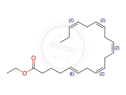 Chemical structure of Ethyl (5E,8Z,11Z,14Z,17Z)-icosa-5,8,11,14,17-pentaenoate
