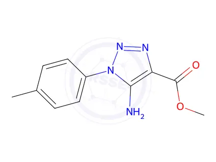 Chemical structure of Methyl 5-amino-1-(p-tolyl)-1H-1,2,3-triazole-4-carboxylate