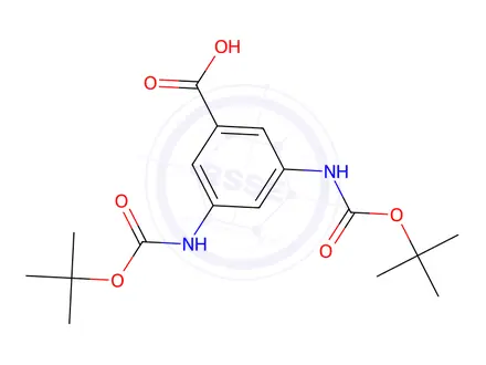 Chemical structure of 3,5-BIS-BOC-AMINOBENZOIC ACID