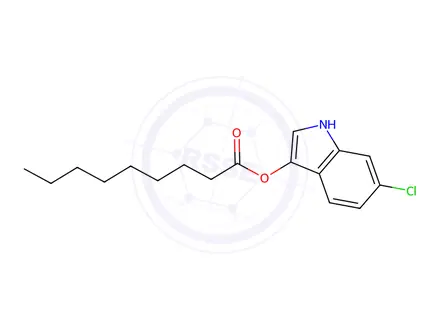Chemical structure of 6-CHLORO-3-INDOXYL NONANOATE