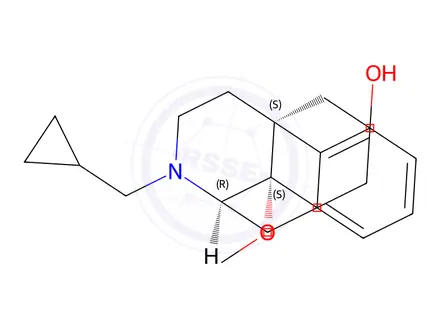 Chemical structure of N-cyclopropylmethyl-4-hydroxy-14-methoxymorphinan