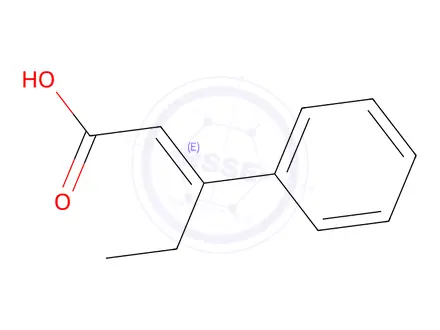 Chemical structure of 3-phenylpent-2-enoic acid