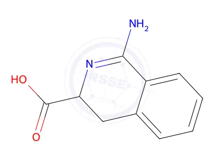 Chemical structure of 1-Amino-3,4-dihydroisoquinoline-3-carboxylic acid