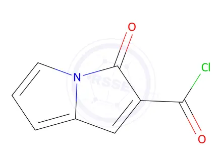 Chemical structure of 3-Oxo-3H-pyrrolizine-2-carbonyl chloride