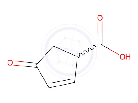 Chemical structure of 4-OXOCYCLOPENT-3-ENECARBOXYLIC ACID