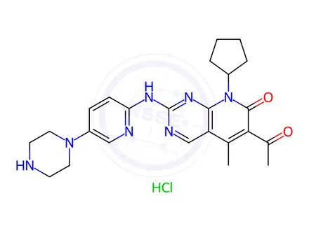 Chemical structure of Palbociclib Monohydrochloride