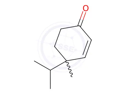 Chemical structure of 4-isopropyl-4-Methylcyclohex-2-enone