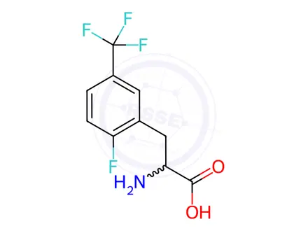 Chemical structure of 2-Amino-3-(2-fluoro-5-(trifluoromethyl)phenyl)propanoic acid