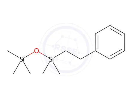 Chemical structure of 1,1,3,3,3-Pentamethyl-1-(2-phenylethyl)propanedisiloxane