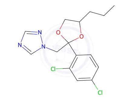 Chemical structure of Propiconazole