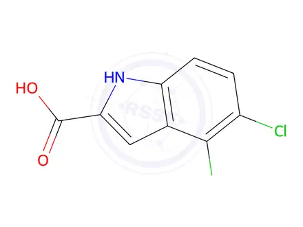 Chemical structure of 4,5-Dichloro-1H-indole-2-carboxylic Acid
