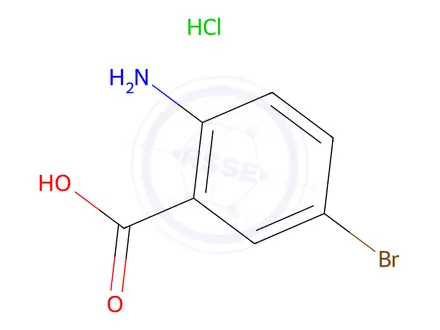 Chemical structure of 2-Amino-5-bromobenzoic acid hydrochloride