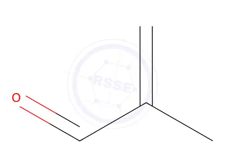 Chemical structure of Methacrolein