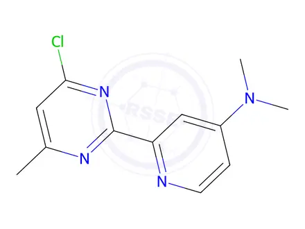 Chemical structure of 2-(4-Chloro-6-methylpyrimidin-2-yl)-N,N-dimethylpyridin-4-amine