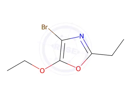 Chemical structure of Oxazole, 4-bromo-5-ethoxy-2-ethyl-(9CI)