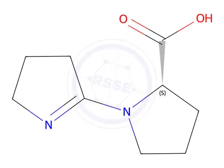 Chemical structure of L-Proline, 1-(3,4-dihydro-2H-pyrrol-5-yl)-(9CI)