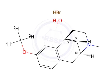 Chemical structure of Dextromethorphan Hydrobromide Hydrate-d3