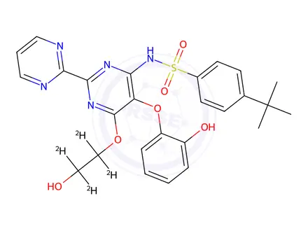 Chemical structure of Desmethyl Bosentan-d4