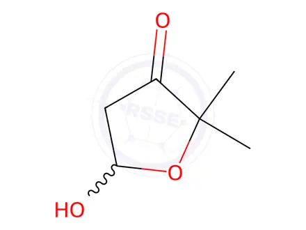 Chemical structure of 5-Hydroxy-2,2-dimethyltetrahydrofuran-3-one