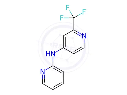 Chemical structure of N-(2-(trifluoromethyl)pyridin-4-yl)pyridin-2-amine