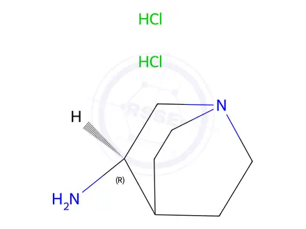 Chemical structure of (3R)-Aminoquinuclidine Dihydrochloride