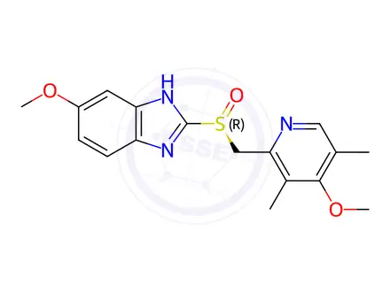 Chemical structure of Esomeprazole