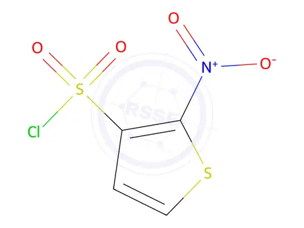 Chemical structure of 2-nitrothiophene-3-sulfonyl chloride