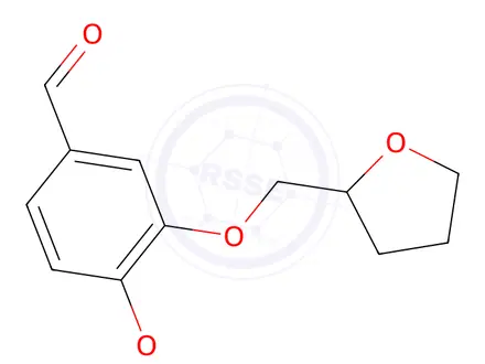 Chemical structure of 4-Methoxy-3-((tetrahydrofuran-2-yl)methoxy)benzaldehyde