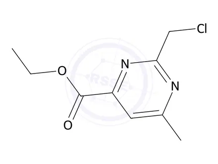 Chemical structure of ethyl 2-(chloromethyl)-6-methylpyrimidine-4-carboxylate