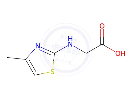 Chemical structure of 2-[(4-Methyl-1,3-thiazol-2-yl)amino]acetic acid