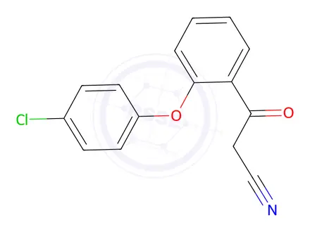 Chemical structure of 3-[2-(4-Chlorophenoxy)phenyl]-3-oxopropanenitrile