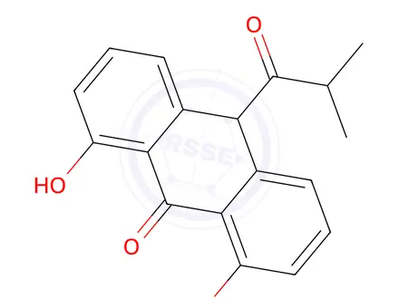 Chemical structure of Dithranol Impurity 9