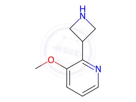 Chemical structure of 2-(3-Azetidinyl)-3-methoxypyridine