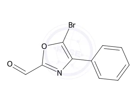 Chemical structure of 5-Bromo-4-phenyloxazole-2-carbaldehyde