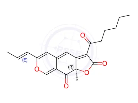 Chemical structure of Rubropunctatin