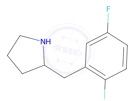 Chemical structure of 2-(2,5-Difluorobenzyl)pyrrolidine