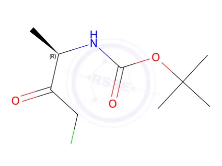 Chemical structure of tert-Butyl N-[(2R)-4-chloro-3-oxobutan-2-yl]carbamate