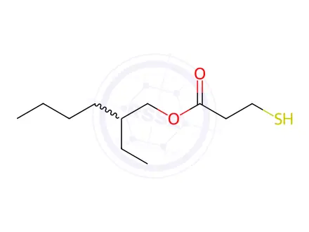 Chemical structure of 2-Ethylhexyl 3-Mercaptopropionate
