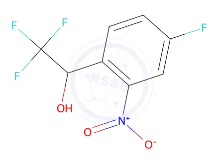 Chemical structure of 2,2,2-Trifluoro-1-(4-fluoro-2-nitrophenyl)ethanol