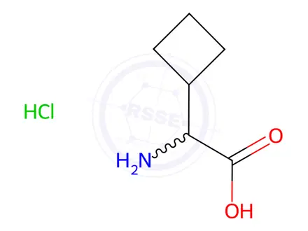 Chemical structure of 2-Amino-2-cyclobutylacetic acid hydrochloride