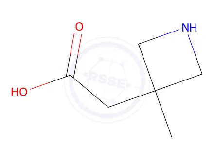 Chemical structure of 2-(3-Methylazetidin-3-yl)acetic acid