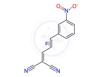 Chemical structure of 3-NITROCINNAMALMALONONITRILE