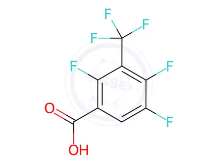 Chemical structure of 2,4,5-TRIFLUORO-3-(TRIFLUOROMETHYL)BENZOIC ACID