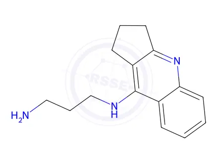 Chemical structure of N-(2,3-Dihydro-1H-cyclopenta[b]quinolin-9-yl)propane-1,3-diamine