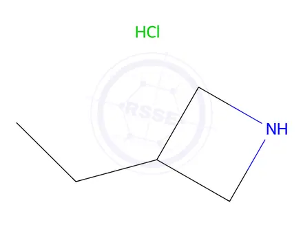 Chemical structure of 3-Ethylazetidine hydrochloride